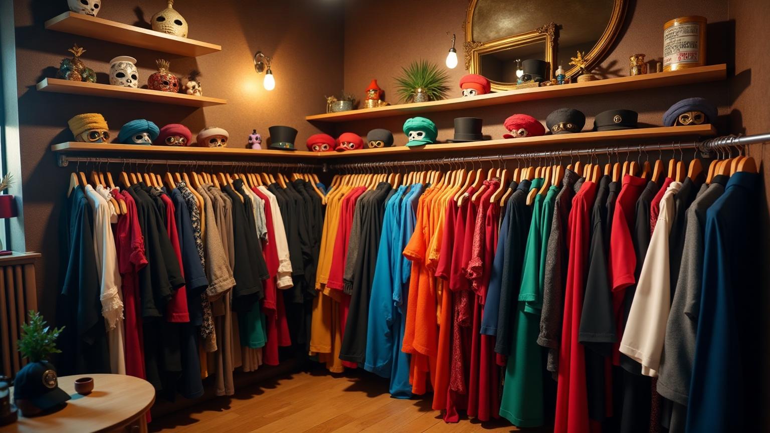 Gestion de location de costumes en petite boutique — inventaire, portants et préparation des articles